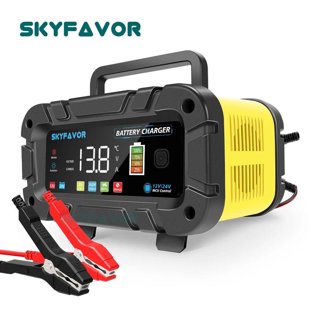 Smart Car Battery Charger 12V 24V 20A - Otomatik Akıllı 12V 24V Akü Şarj