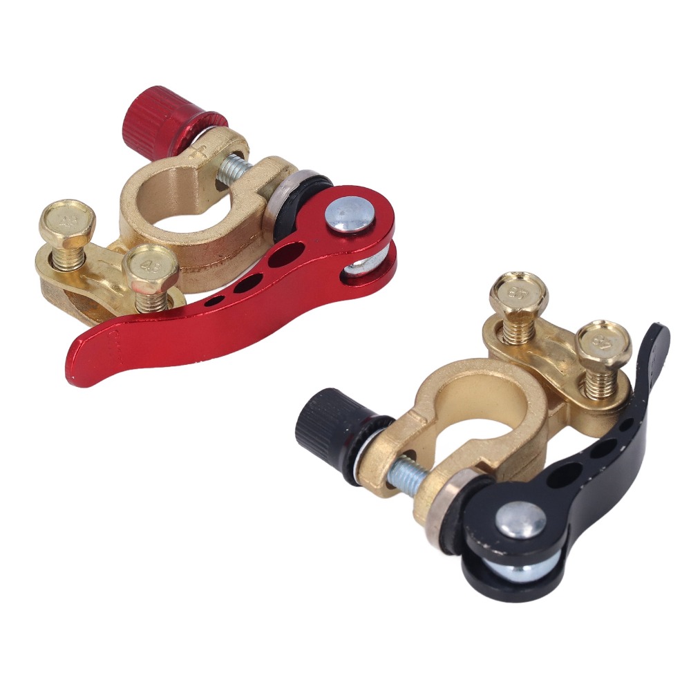 Battery Terminal Clamps Quick Release Brass - 2 adet Hızlı Bağlantı Sistemli Araç