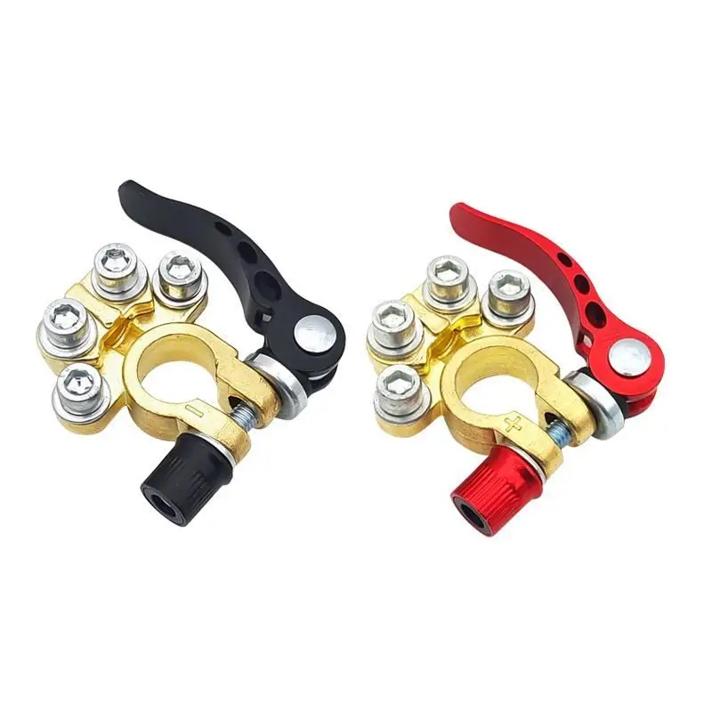 Battery Terminal Clamps Quick Release Brass - Saf Pirinçten Yapılmış, Hızlı Bağlantı Özellikli