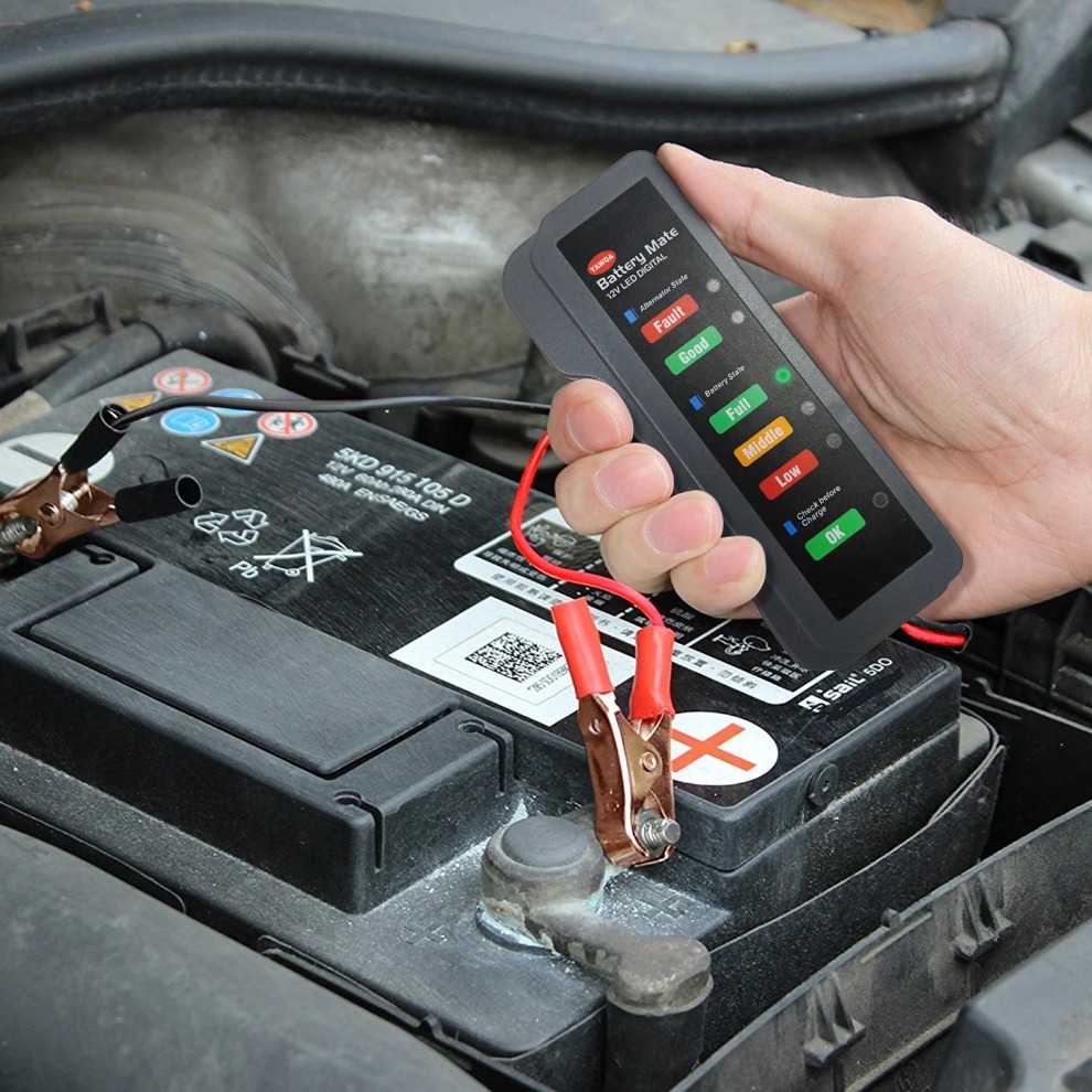 Alternator Tester Digital Diagnostic Tool - Mini 12V Araç Akü Test Cihazı