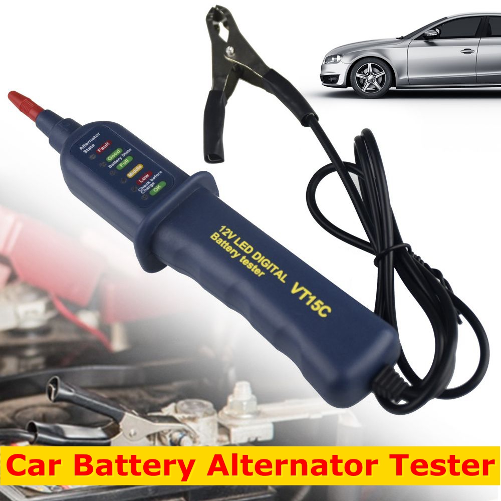 Alternator Tester Digital Diagnostic Tool - Mini 12 V Araç Akü Test