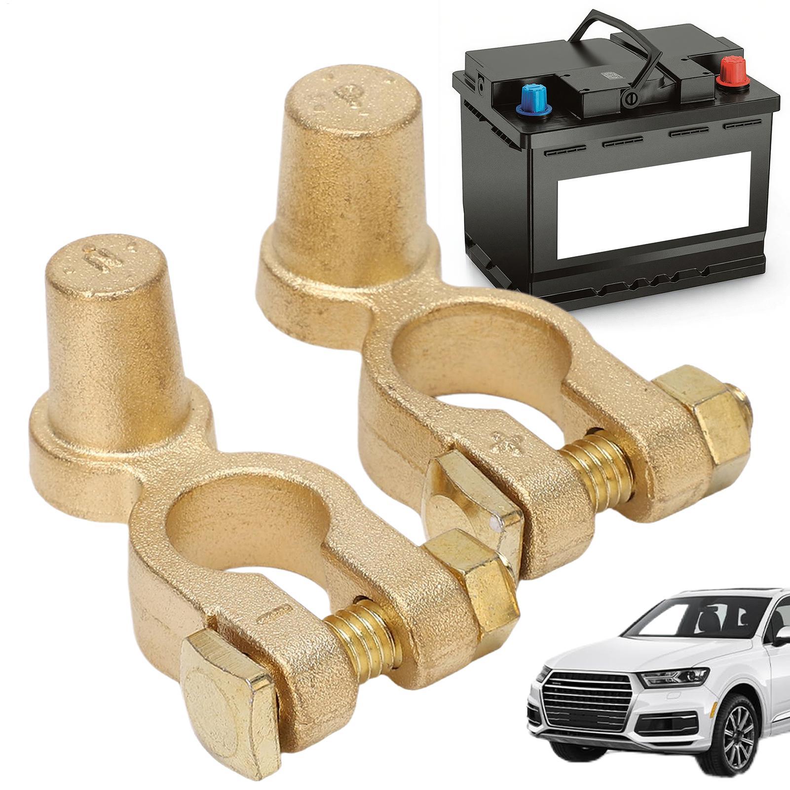 Battery Terminal Clamps Quick Release Brass - 1 Çift Araba Pozitif Negatif Akü