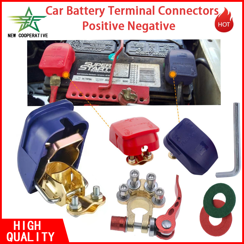 Battery Terminal Clamps Quick Release Brass - 1 Çift Araba Akü Terminal Kelepçesi