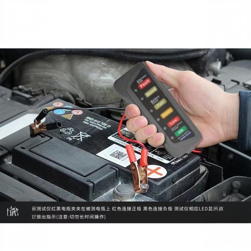 Alternator Tester Digital Diagnostic Tool - Mini 12V Araç Aküsü Test Cihazı,