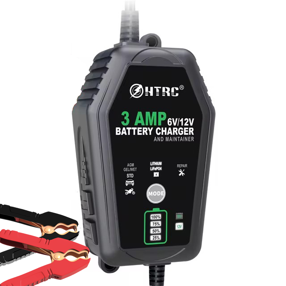 Lifepo4 Battery Charger Smart Automatic - HTRC 6V 12V 3A Akıllı Pil