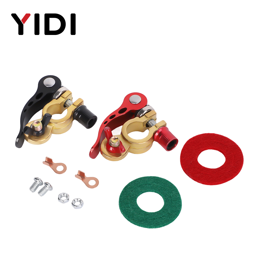 Battery Terminal Clamps Quick Release Brass - 1 Çift Araba Akü Terminali Konektörü