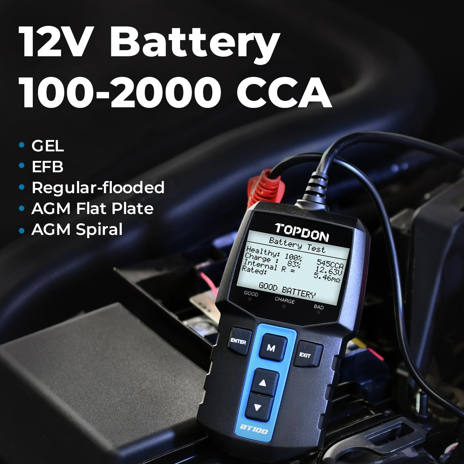 TOPDON BT100 12V Dijital Akü A - Car Battery Load Tester Digital Cranking incelemesi ve fiyatı