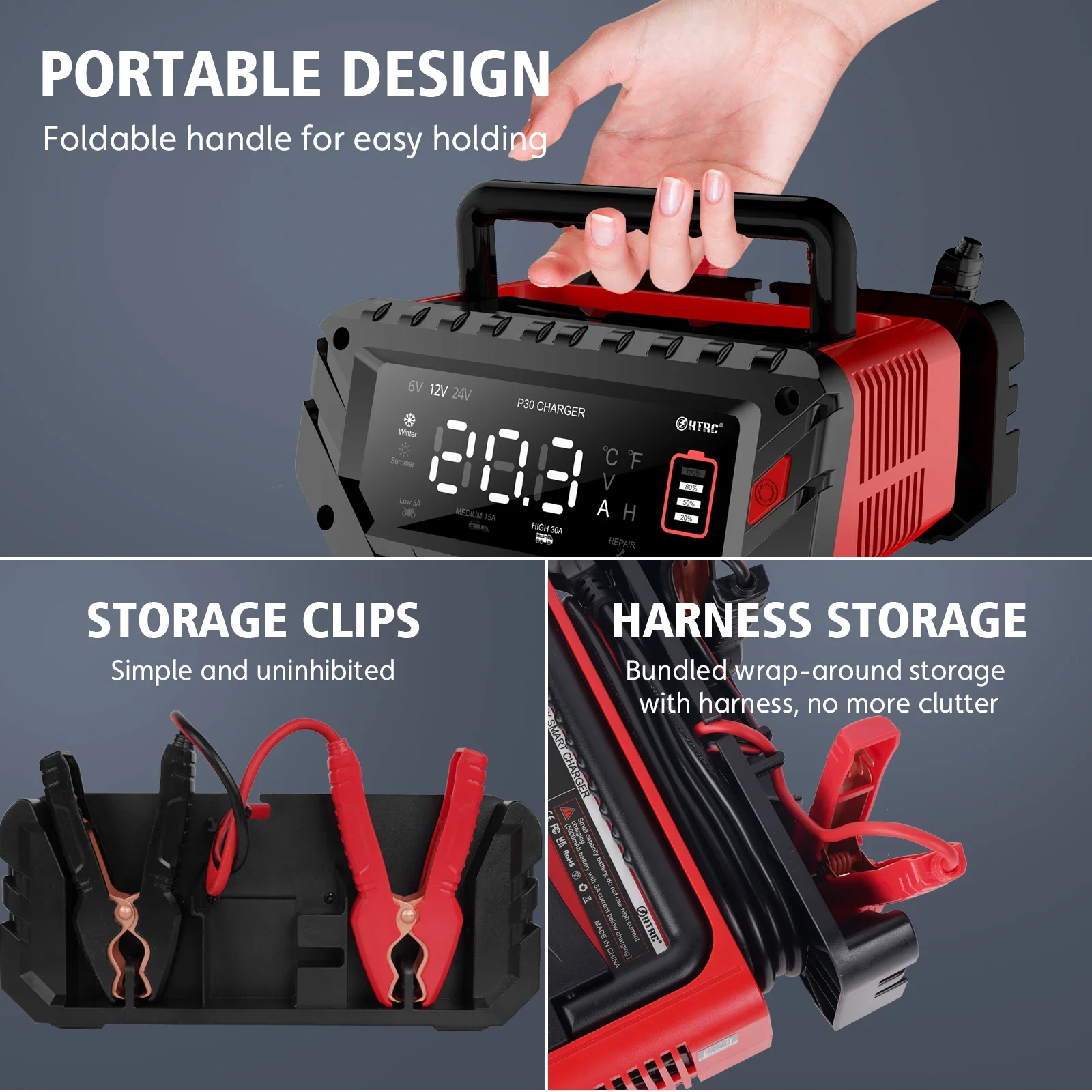 EAFC 30A tam otomatik akıllı a - Lifepo4 Battery Charger Smart Automatic incelemesi ve fiyatı