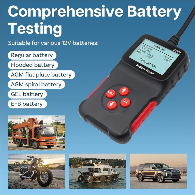 AA94-Araç Aküsü Test Cihazı, 1 - Alternator Tester Digital Diagnostic Tool incelemesi ve fiyatı