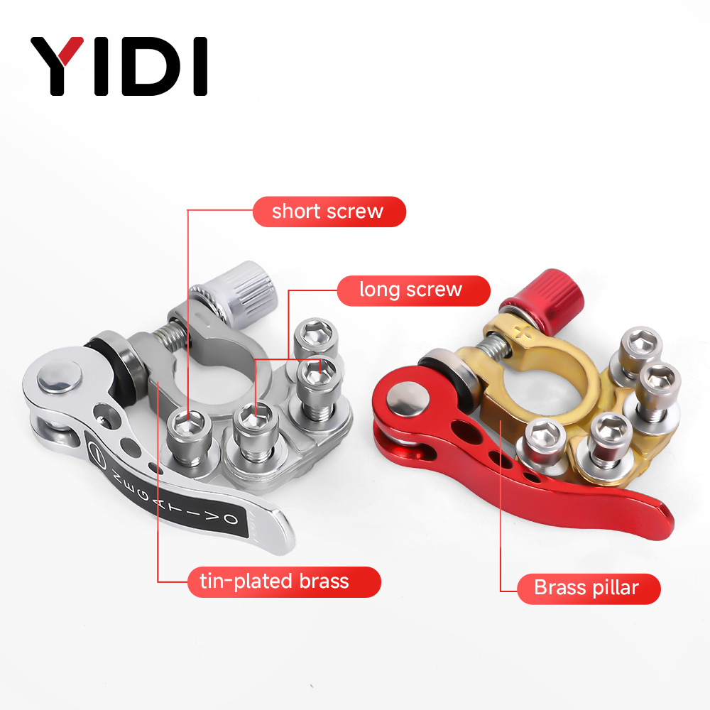 2 adet otomobil aküsü bağlantı - Battery Terminal Clamps Quick Release Brass incelemesi ve fiyatı
