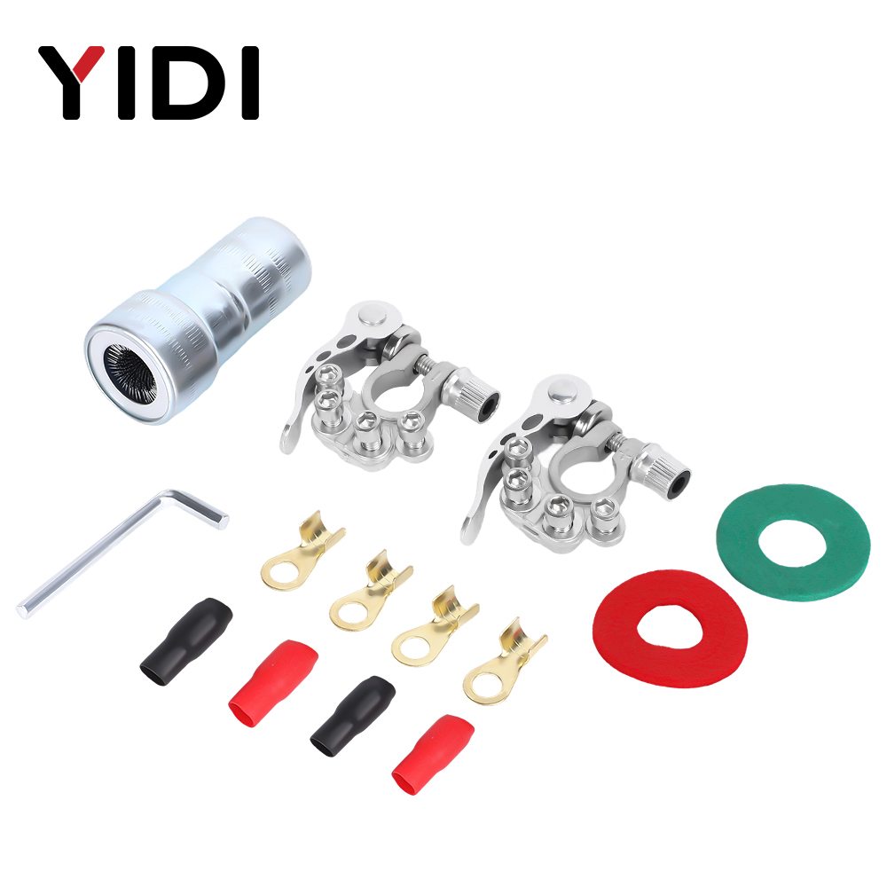 2 adet otomobil aküsü bağlantı - Battery Terminal Clamps Quick Release Brass incelemesi ve fiyatı