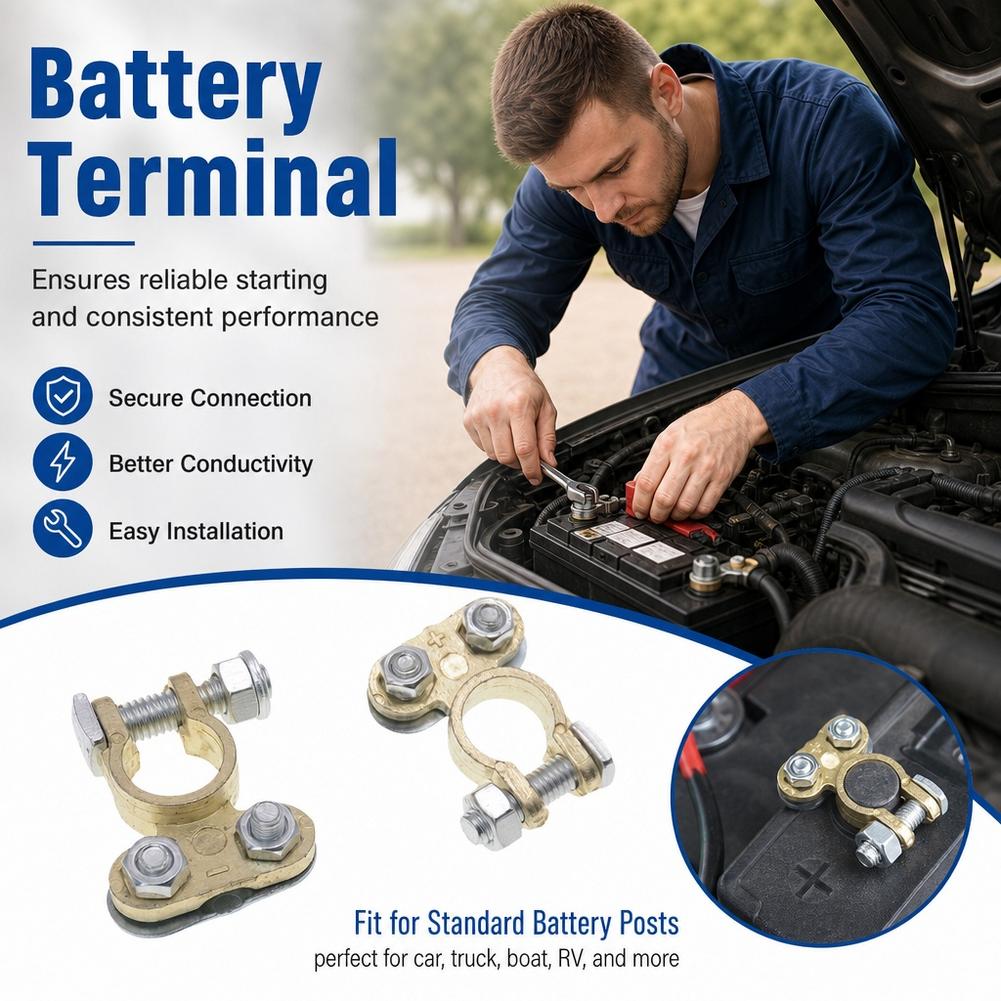 1 çift Akü Terminali Bağlantı  - Battery Terminal Clamps Quick Release Brass incelemesi ve fiyatı