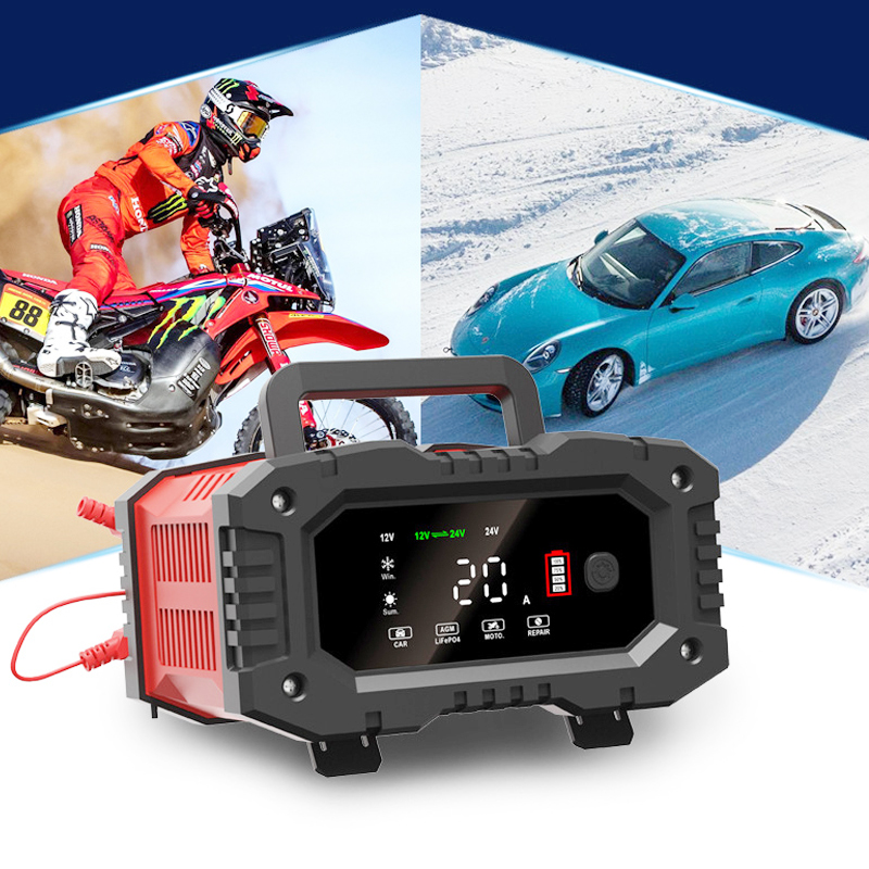 EAFC 12V/24V tam otomatik akü  - Smart Car Battery Charger 12V 24V 20A incelemesi ve fiyatı