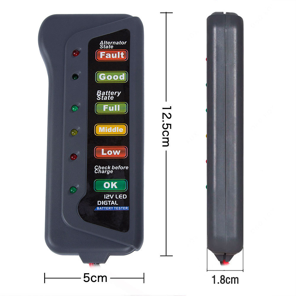 12V otomatik araç aküsü Tester - Alternator Tester Digital Diagnostic Tool incelemesi ve fiyatı
