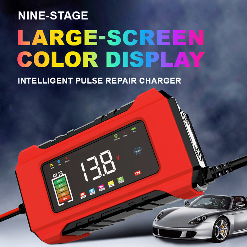 Renkli LCD Ekranlı Pro 12V Akı - Lifepo4 Battery Charger Smart Automatic incelemesi ve fiyatı