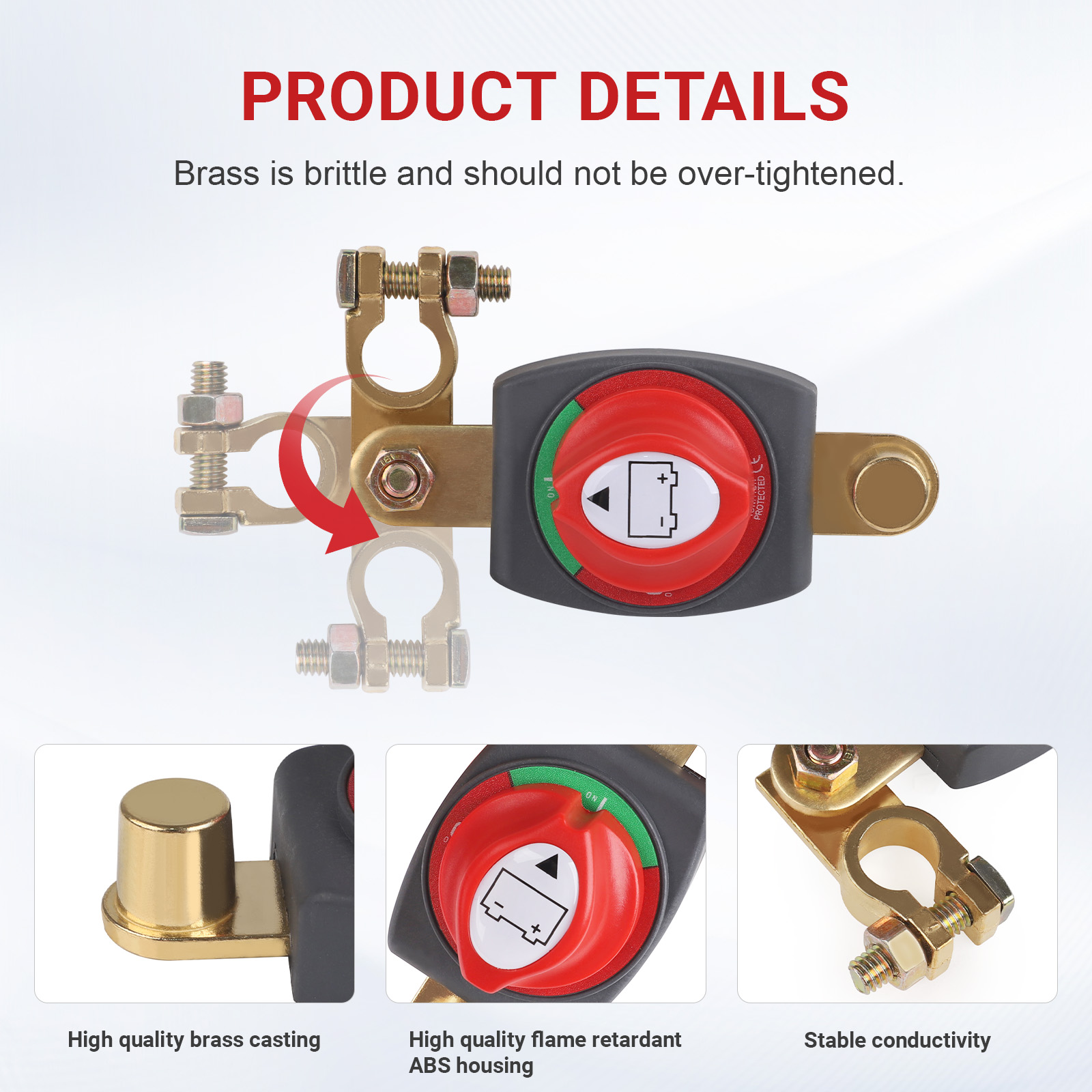CNSPEED 12V-48V Üstten Bağlant - Battery Disconnect Switch Master Cut Off incelemesi ve fiyatı