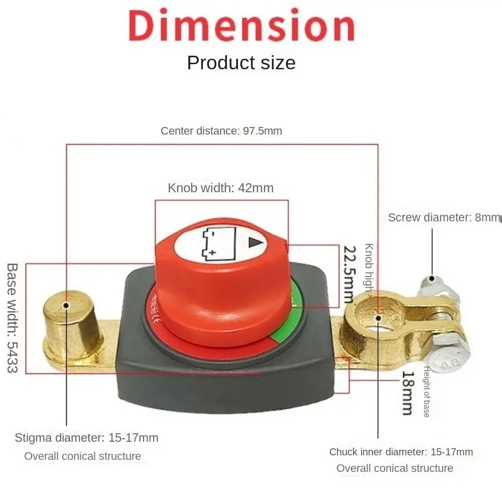 12-48V Akü Bağlantı Kesme Anah - Battery Disconnect Switch Master Cut Off incelemesi ve fiyatı