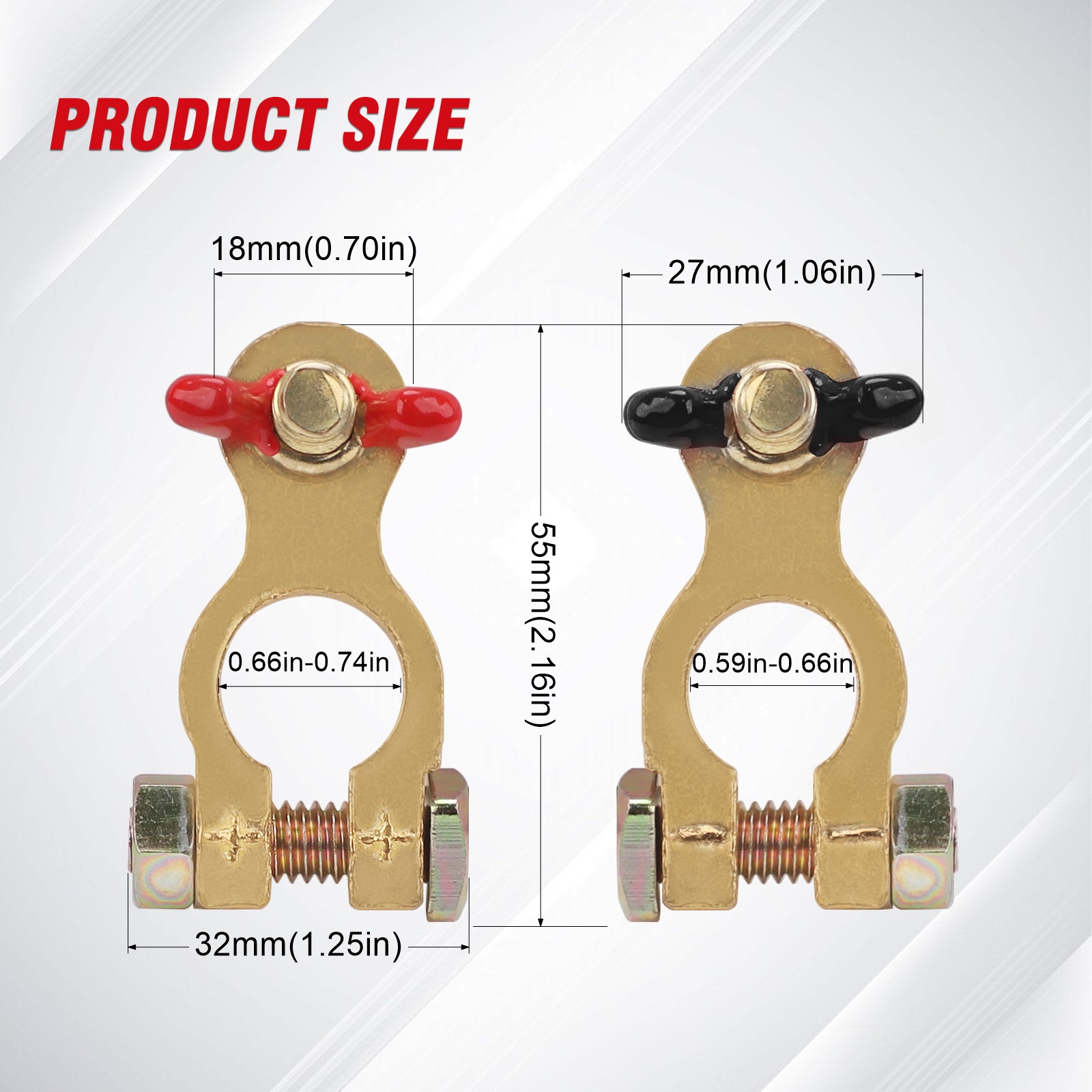 Araba Kamyon Tekne Karavan CNS - Battery Terminal Clamps Quick Release Brass incelemesi ve fiyatı