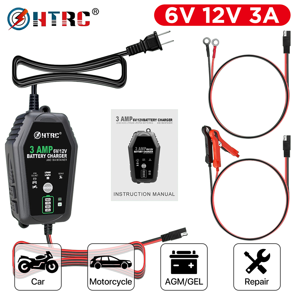 HTRC Araç Akü Şarj Cihazı 6V 1 - Lifepo4 Battery Charger Smart Automatic incelemesi ve fiyatı