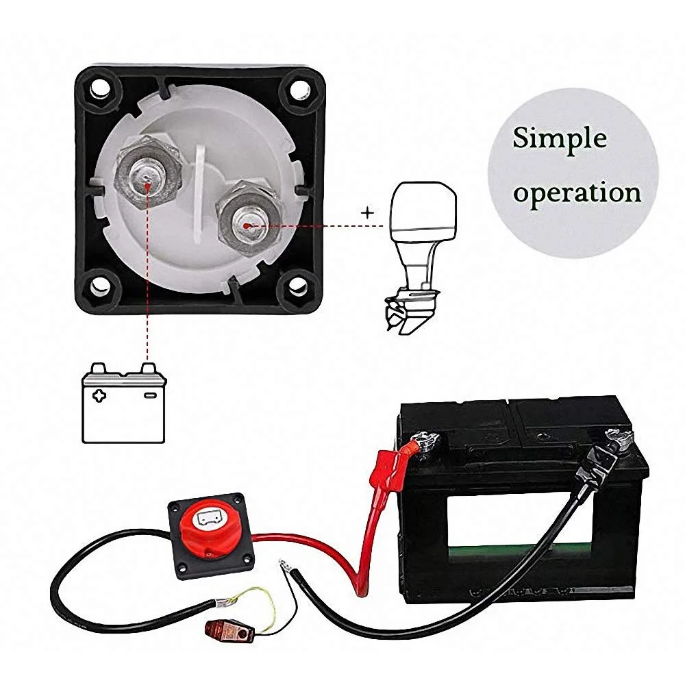 12V 600A Ana Bağlantı Kesme An - Battery Disconnect Switch Master Cut Off incelemesi ve fiyatı