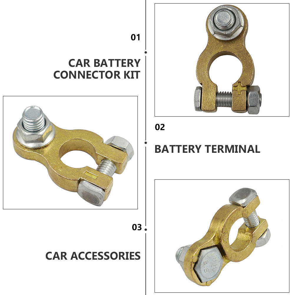 1 Çift Pirinç Otomobil Akü Ter - Battery Terminal Clamps Quick Release Brass incelemesi ve fiyatı