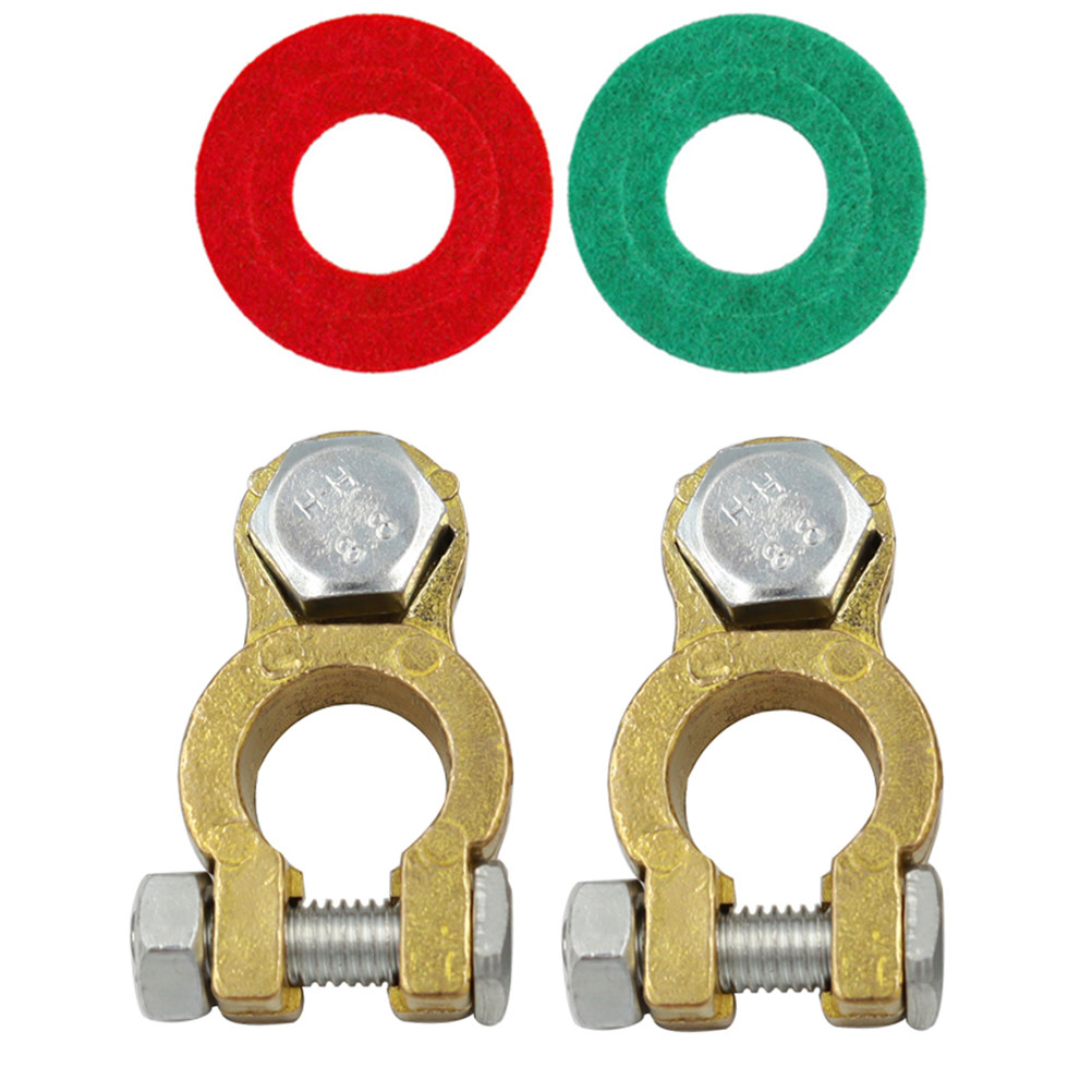 1 Çift Pirinç Otomobil Akü Ter - Battery Terminal Clamps Quick Release Brass incelemesi ve fiyatı