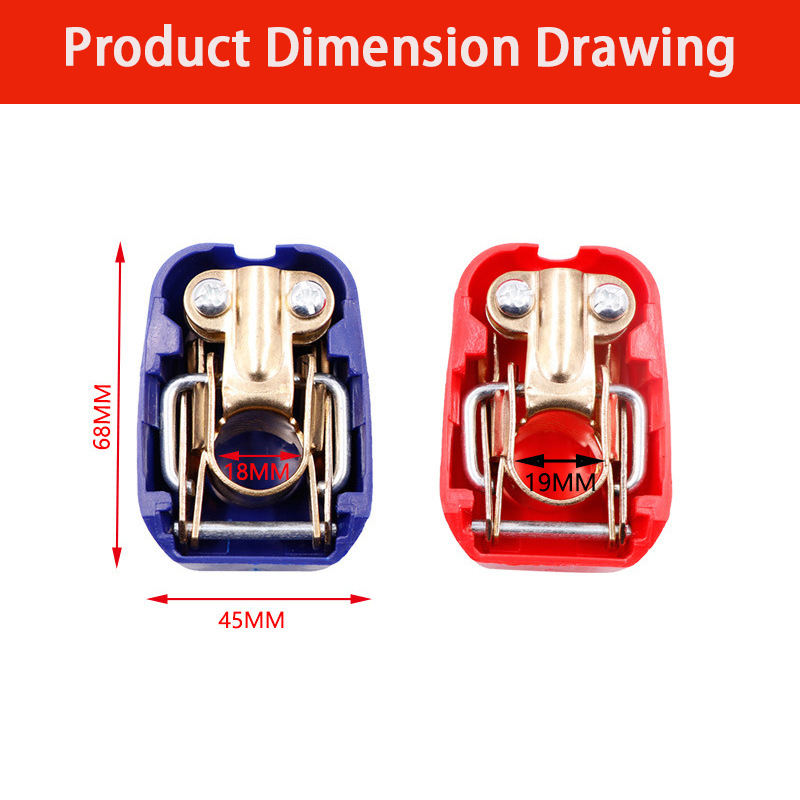 1 Çift Araba Akü Terminal Kele - Battery Terminal Clamps Quick Release Brass incelemesi ve fiyatı