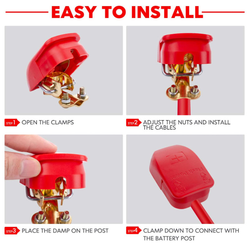 1 Çift Araba Akü Terminal Kele - Battery Terminal Clamps Quick Release Brass incelemesi ve fiyatı