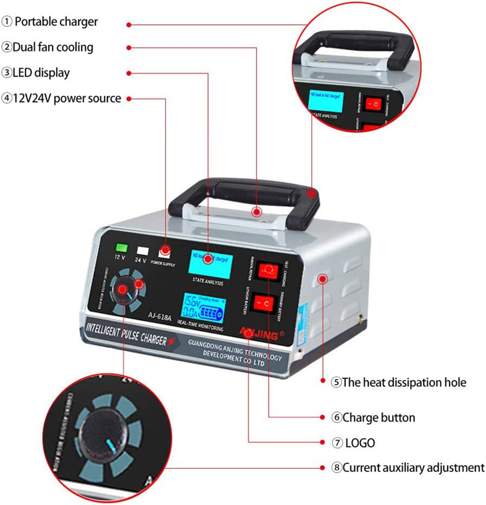 Akıllı Kükürt Giderici Bakım C - Lead Acid Battery Pulse Repair Desulfator incelemesi ve fiyatı