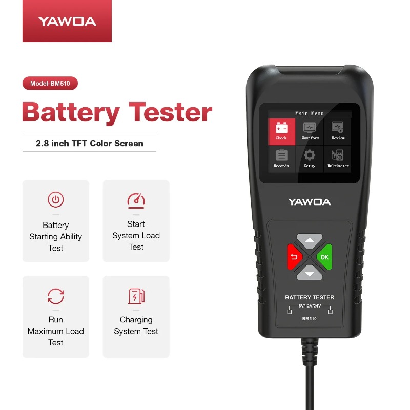 Araba Akü Test Cihazı 3'ü 1 ar - Car Battery Load Tester Digital Cranking incelemesi ve fiyatı