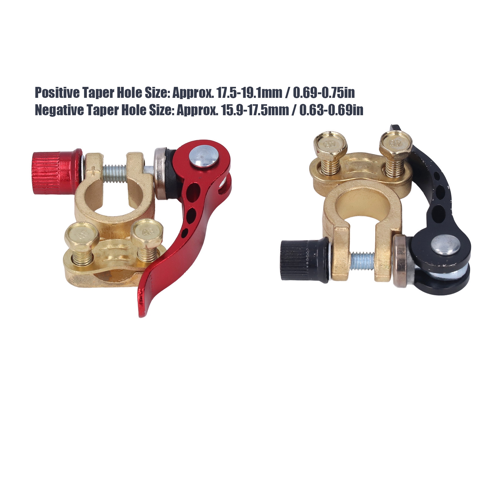 2 adet araba akü terminali kon - Battery Terminal Clamps Quick Release Brass incelemesi ve fiyatı