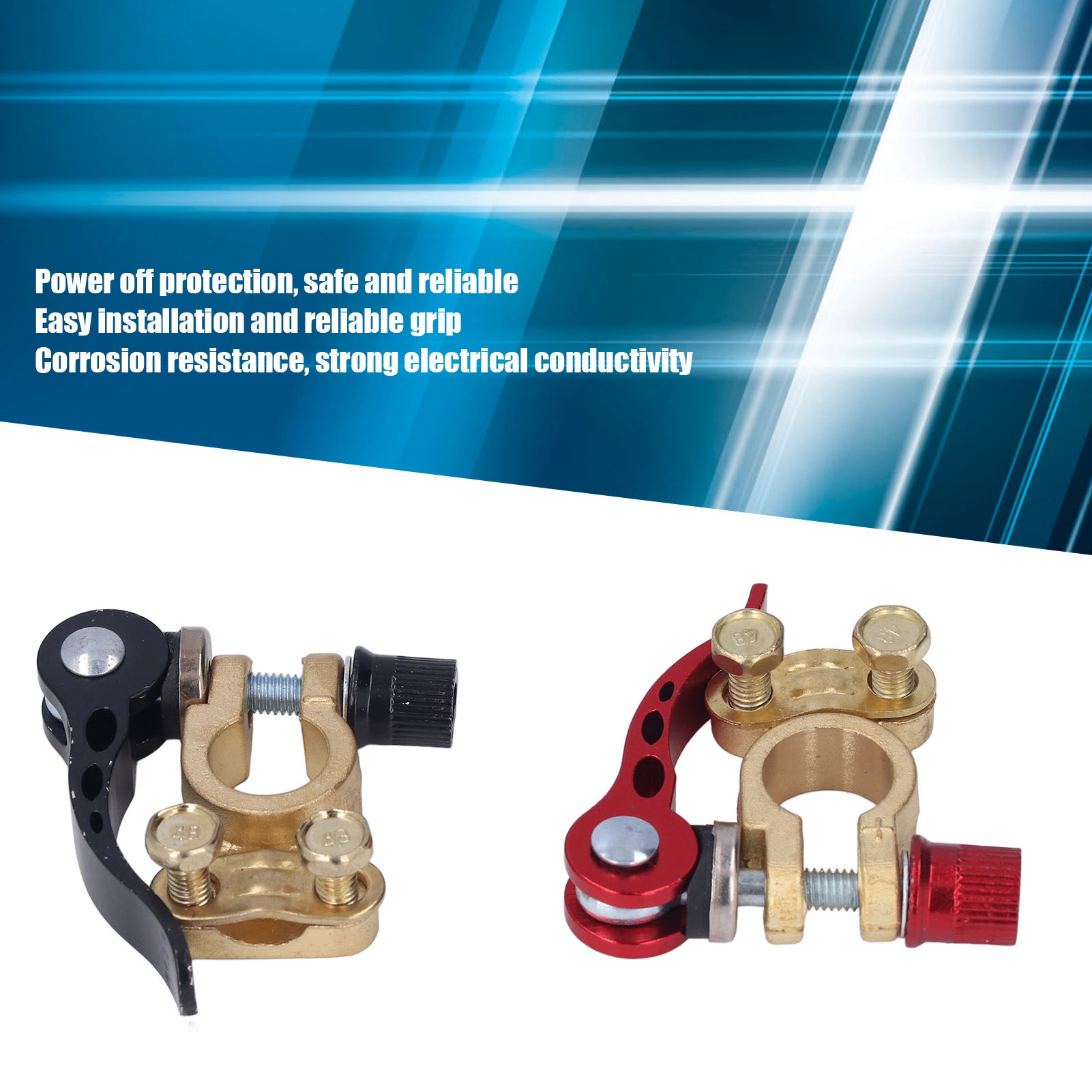 2 adet araba akü terminali kon - Battery Terminal Clamps Quick Release Brass incelemesi ve fiyatı