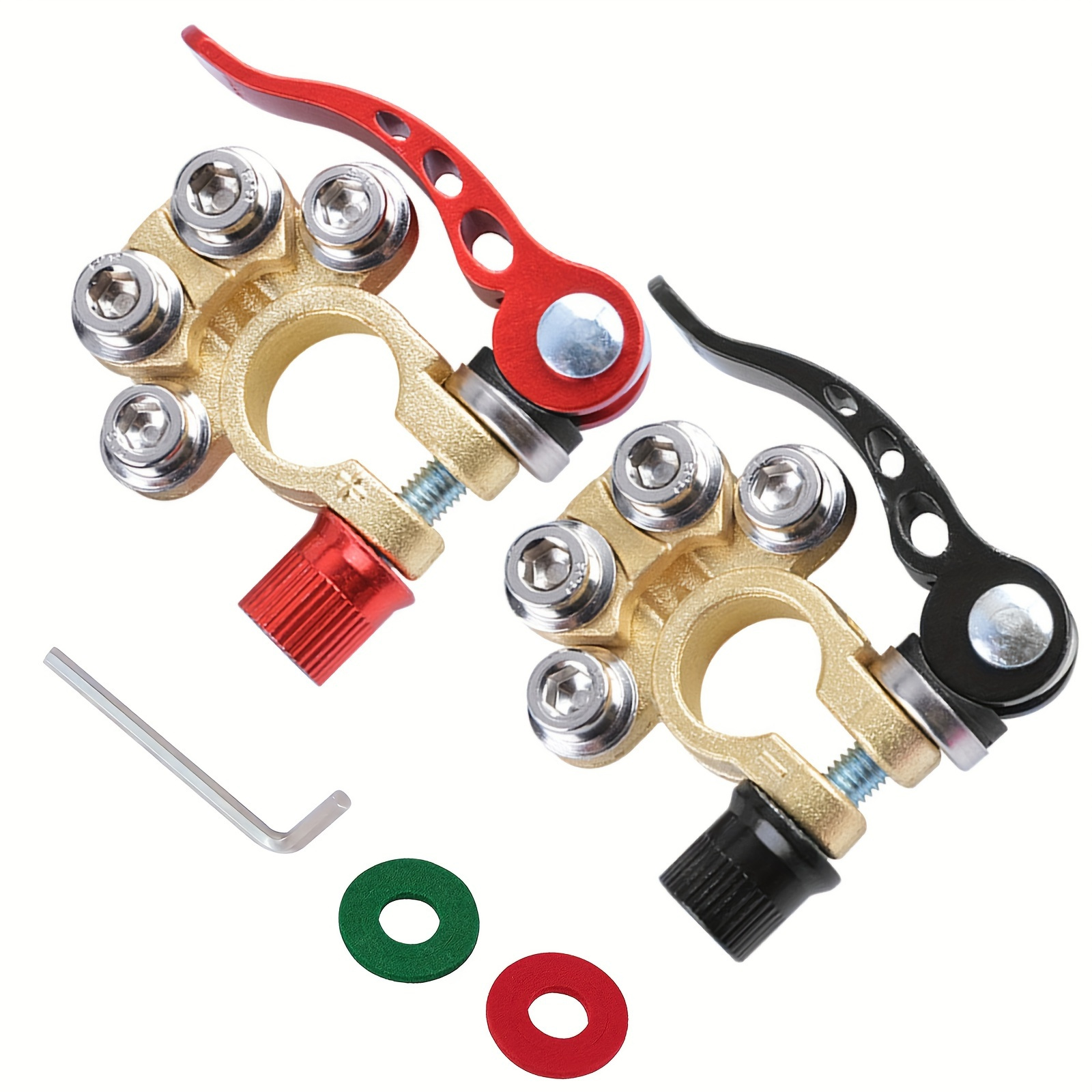 1 Set Pozitif ve Negatif Araç  - Battery Terminal Clamps Quick Release Brass incelemesi ve fiyatı