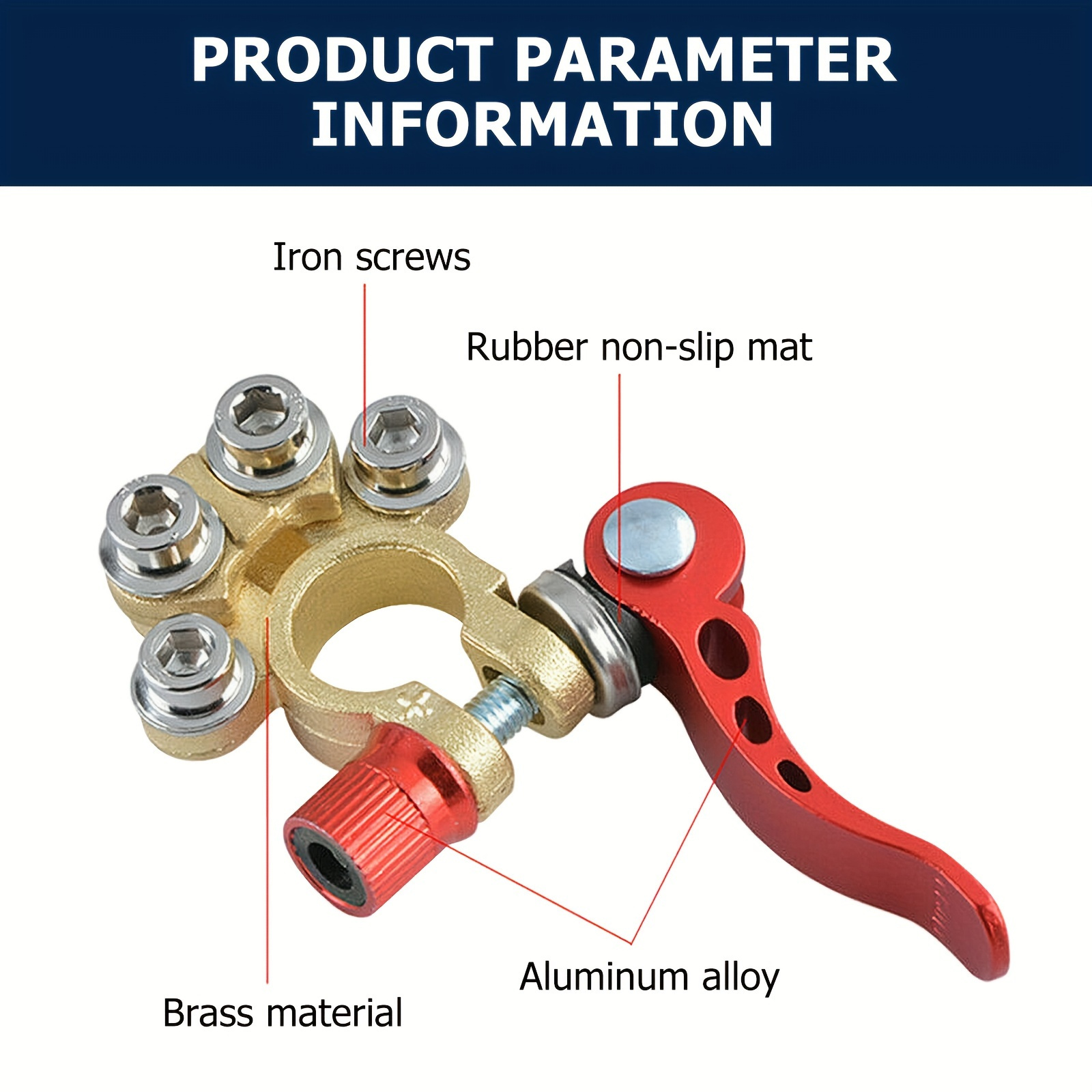 1 Set Pozitif ve Negatif Araç  - Battery Terminal Clamps Quick Release Brass incelemesi ve fiyatı