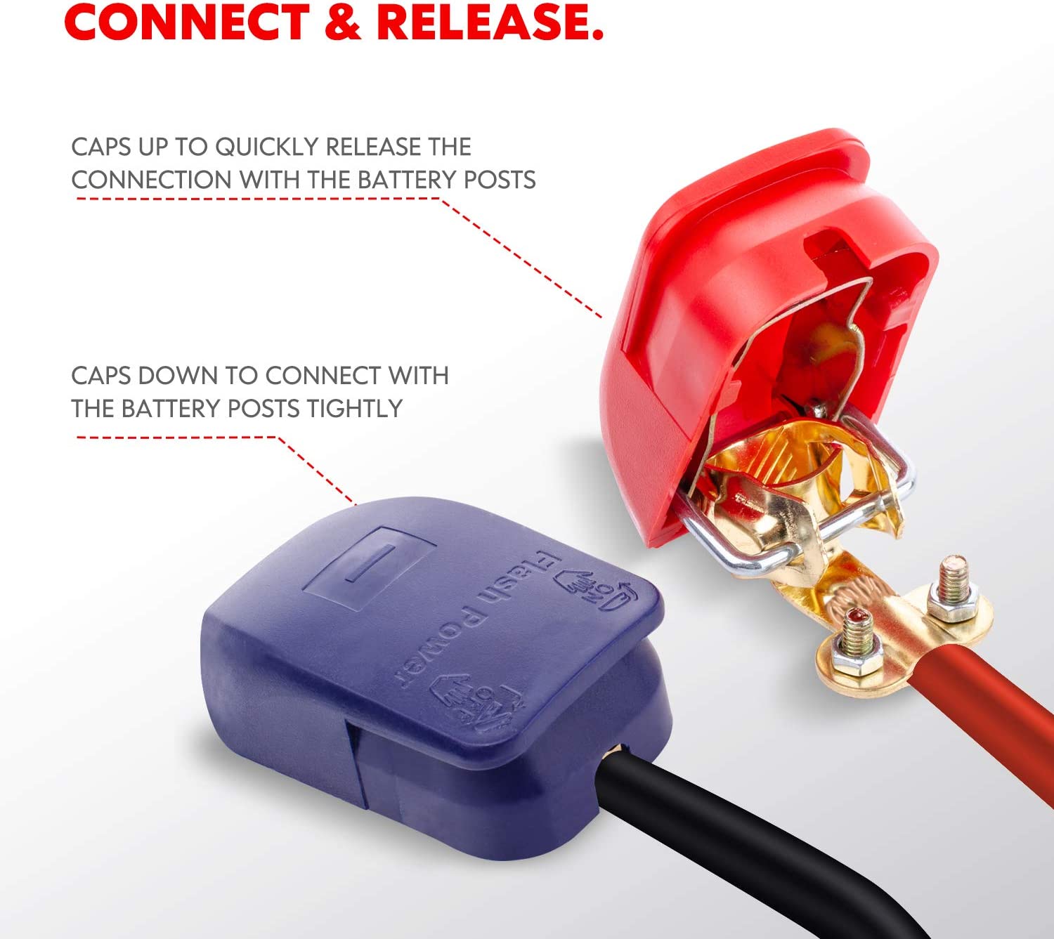1 çift pozitif ve negatif hızl - Battery Terminal Clamps Quick Release Brass incelemesi ve fiyatı