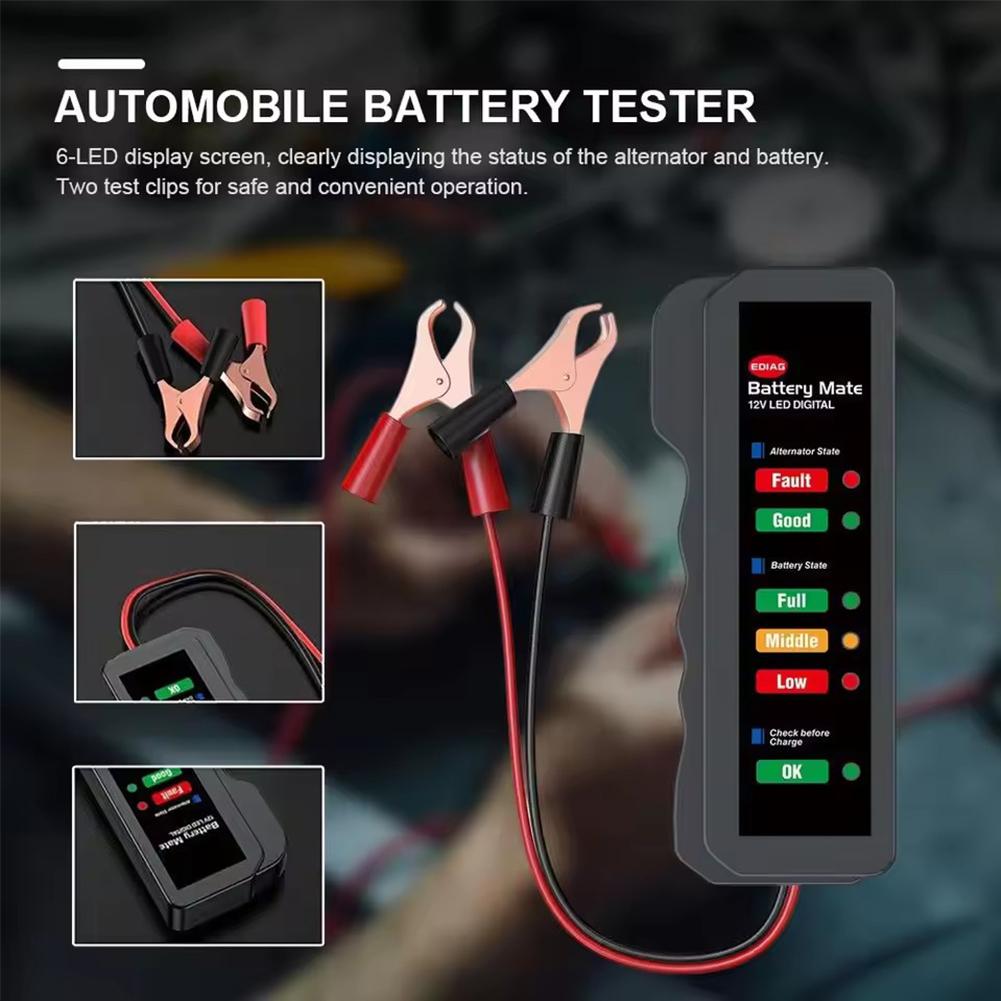 Araç Akü Test Cihazı 12V Dijit - Alternator Tester Digital Diagnostic Tool incelemesi ve fiyatı