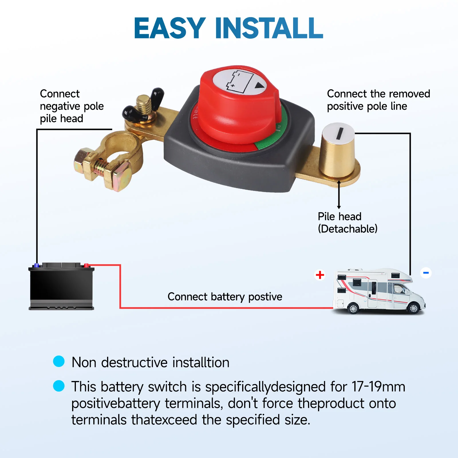 Akü Bağlantısını Kesme Anahtar - Battery Disconnect Switch Master Cut Off incelemesi ve fiyatı
