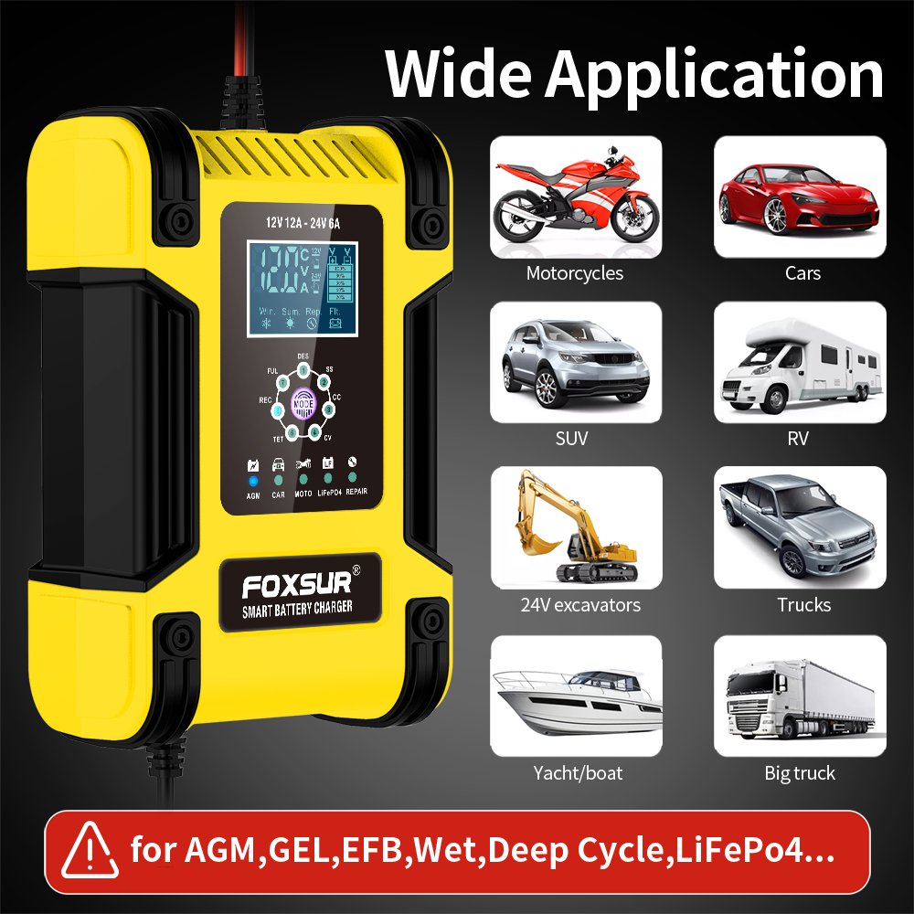 Tam Otomatik Akıllı Akü Şarj C - Lifepo4 Battery Charger Smart Automatic incelemesi ve fiyatı