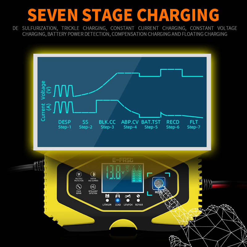 Lityum LiFePO4 kurşun asit pil - Lifepo4 Battery Charger Smart Automatic incelemesi ve fiyatı