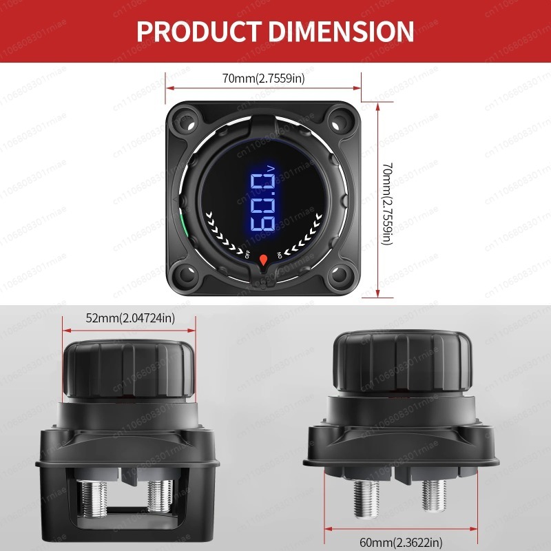 Araba ve kamyonlar için voltme - Battery Disconnect Switch Master Cut Off incelemesi ve fiyatı